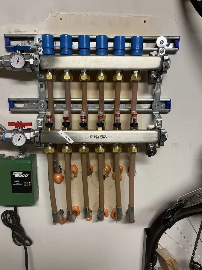 Plumber performing Gas Line Installation at a residential property in Minneapolis